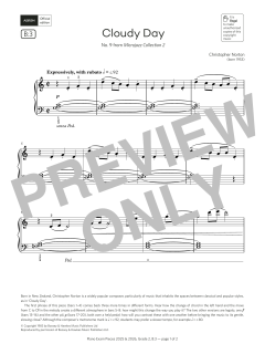 Cloudy Day (Grade 2, list B3, from the ABRSM Piano Syllabus 2025 & 2026) (Download) 