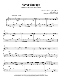 Never Enough von Benj Pasek (Download) 