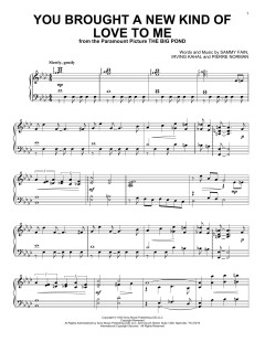 You Brought A New Kind Of Love To Me von Frank Sinatra (Download) 