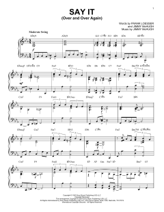 Say It (Over And Over Again) von Jimmy McHugh (Download) 