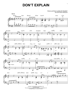 Don't Explain von Billie Holiday (Download) 