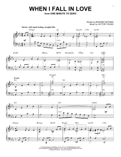 When I Fall In Love von Victor Young (Download) 