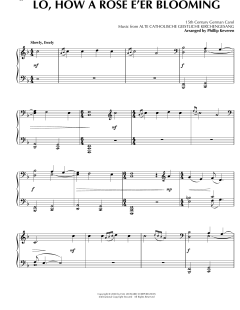 Lo, How A Rose E'er Blooming [Celtic version] von Theodore Baker (Download) 