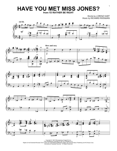 Have You Met Miss Jones? von Lorenz Hart (Download) 