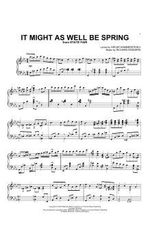 It Might As Well Be Spring von Richard Rodgers (Download) 