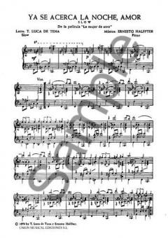 El Recuerdo Perdido / Ya Se Acerca La Noche, Amor (Ernesto Halffter) 