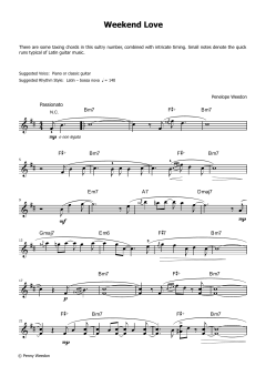 Weekend Love (LCME Electronic Keyboard Grade 8 List B) von Penny Weedon (Download) 