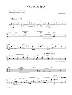 Waltz of the Spies (LCME Electronic Keyboard Grade 5 List B) von Penny Weedon (Download) 