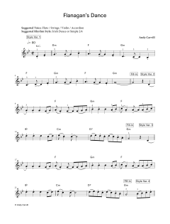 Flanagan's Dance (LCME Electronic Keyboard Grade 3 List A) von Andy Carvill (Download) 
