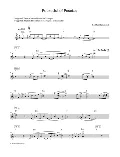 Pocketful of Pesetas (LCME Electronic Keyboard Grade 4 List A) von Heather Hammond (Download) 