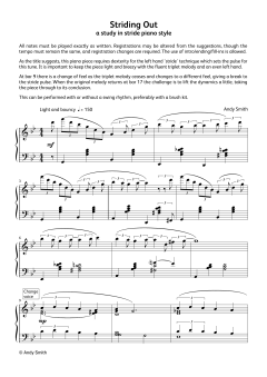 Striding Out (LCME Electronic Keyboard Grade 8 List A) von Andy Smith (Download) 