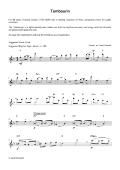 Tambourin (LCME Electronic Keyboard Grade 7 List B) von Gossec (Download) 