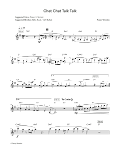 Chat Chat Talk Talk (LCME Electronic Keyboard Grade 6 List B) von Penny Weedon (Download) 