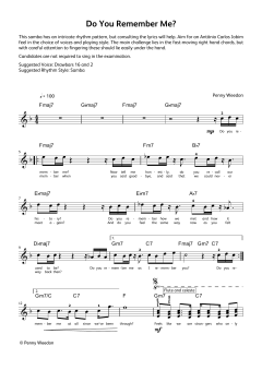Do You Remember Me (LCME Electronic Keyboard Grade 8 List B) von Penny Weedon (Download) 