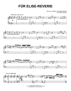 Für Elise - Reverie von Ludwig van Beethoven (Download) 