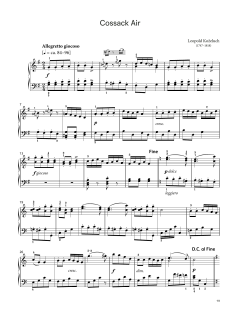 Cossack Air (LCME Piano 2018 Grade 3 List A) (Download) 
