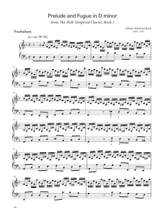 Prelude and Fugue in D minor, BWV 851 (Download) 