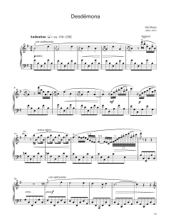 Desdémona, Op. 101 (LCME Piano 2018 Grade 8 List B) (Download) 