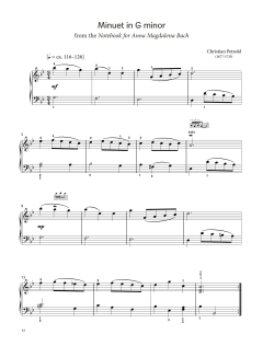 Minuet in G minor  (LCME Piano 2018 Grade 2 List A) (Download) 