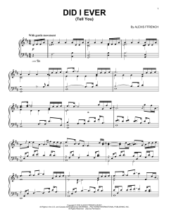 Did I Ever (Tell You) von Alexis Ffrench (Download) 