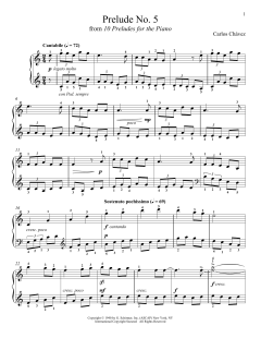 Prelude No. 5 von Carlos Chávez (Download) 