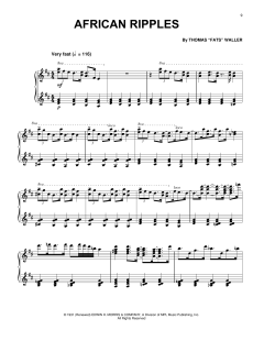 African Ripples von Thomas "Fats" Waller (Download) 