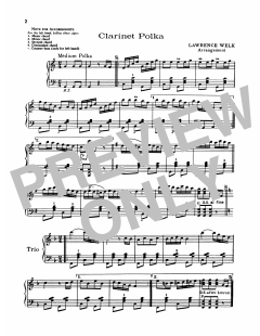 Clarinet Polka von Lawrence Welk (Download) 