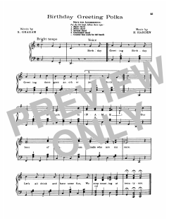 Birthday Greeting Polka von Lawrence Welk (Download) 