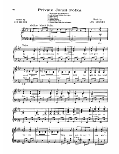 Private Jones Polka von Sid Robin (Download) 