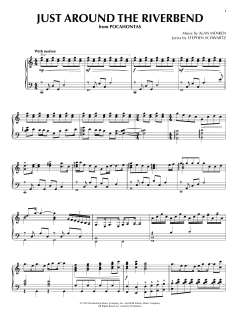 Just Around The Riverbend von Alan Menken (Download) 