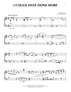 I Could Have Done More von John Williams (Download) 