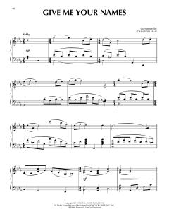 Give Me Your Names von John Williams (Download) 
