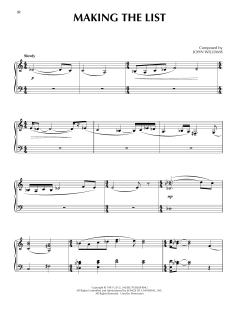Making The List von John Williams (Download) 