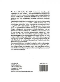 Jazz Solo Series (Eb / Alto Sax) von Mark Vega 