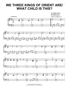 We Three Kings Of Orient Are with What Child Is This? von William C. Dix (Download) 