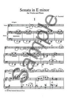 Sonata In e Minor von Percy Turnbull 