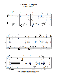 A Bunch Of Thyme von Irish Folksong (Download) 