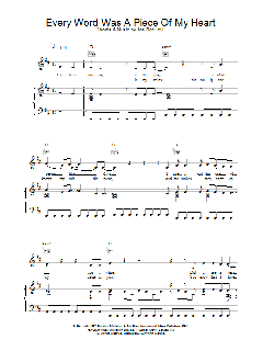 Every Word Was A Piece Of My Heart (Download) 