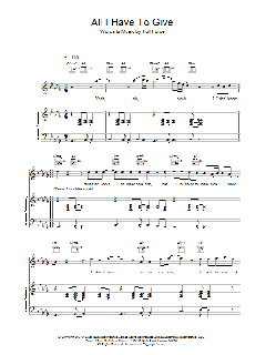 All I Have To Give von Frédéric Chopin (Download) 