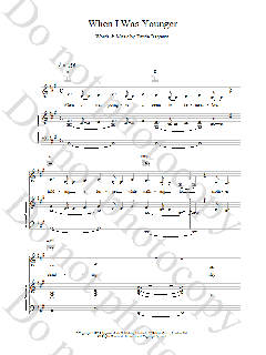 When I Was Younger von Edvard Grieg (Download) 