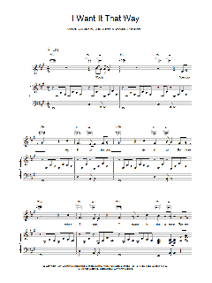 I Want It That Way von Dallwitz,B (Download) 