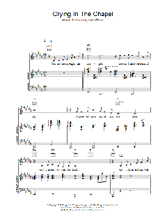 Crying In The Chapel von Elvis Presley (Download) 