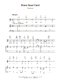 Boars Head Carol von Scott Joplin (Download) 