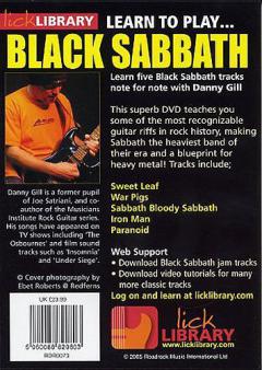 Learn To Play Black Sabbath von Danny Gill 