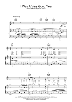 It Was A Very Good Year von Frank Sinatra (Download) 