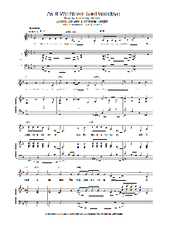 As If We Never Said Goodbye von Wolfgang Amadeus Mozart (Download) 