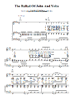 The Ballad Of John And Yoko von The Beatles (Download) 