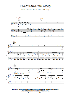 I Won't Leave You Lonely von Shania Twain (Download) 