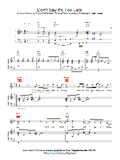 Don't Say It's Too Late von Westlife (Download) 