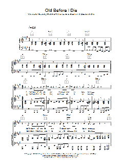 Old Before I Die von Robbie Williams (Download) 